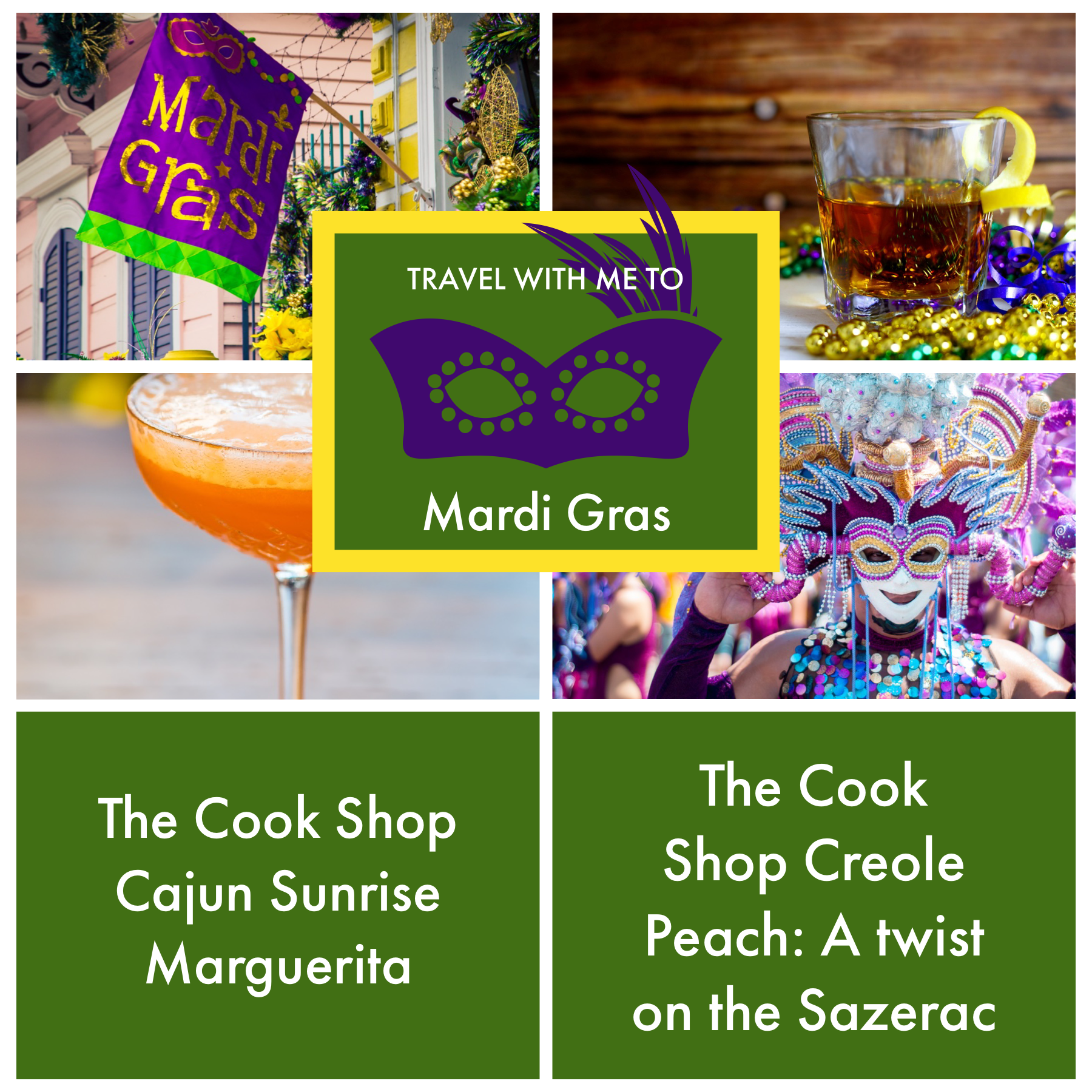 KING CAKE, COOKING & COCKTAILS: The Drinks